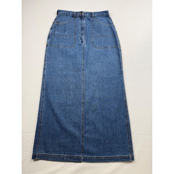 St. John's Bay Dresses & Skirts - Vintage St Johns Bay Denim Maxi Skirt 100% Cotton Y2K Carpenter Western 10T